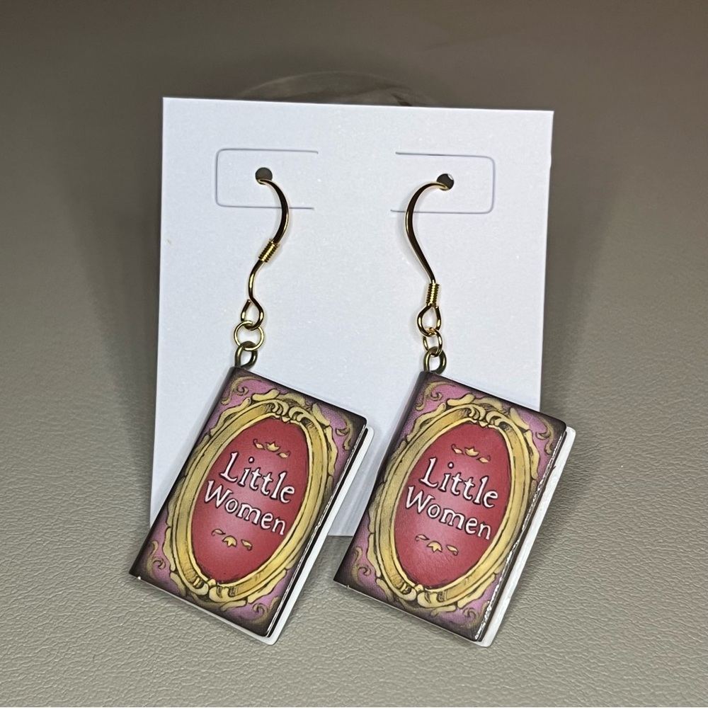 Handmade Storybook Earrings - Little Women - Handmade - 18k Gold Plated